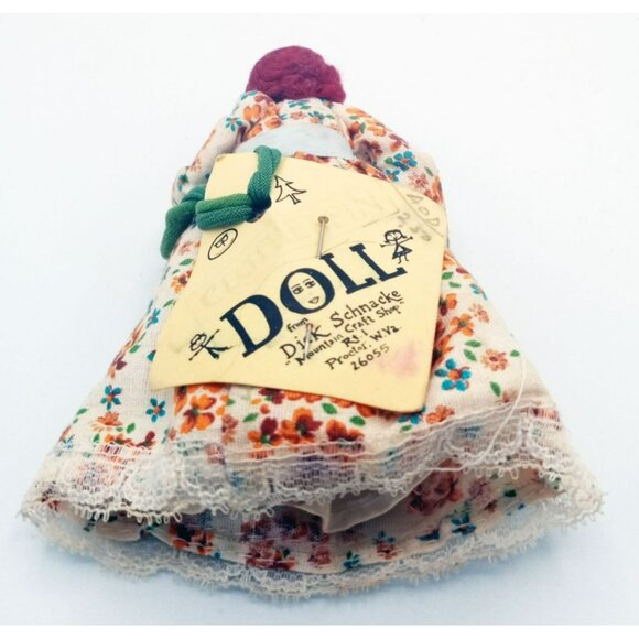 Dick Schnacke Mountain Craft Shop West Virginia Dress Woman Doll Clothespin Folk - Picture 9 of 15